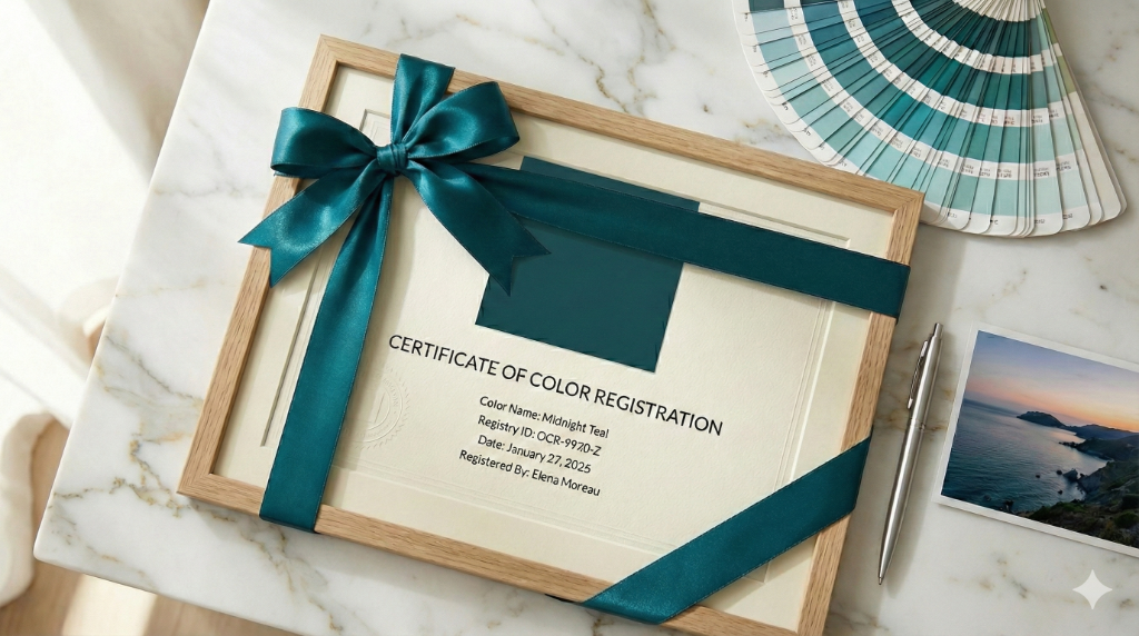 Color certificate gift package